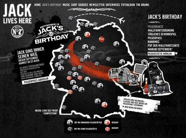 Jack Daniel's Pilgerreise